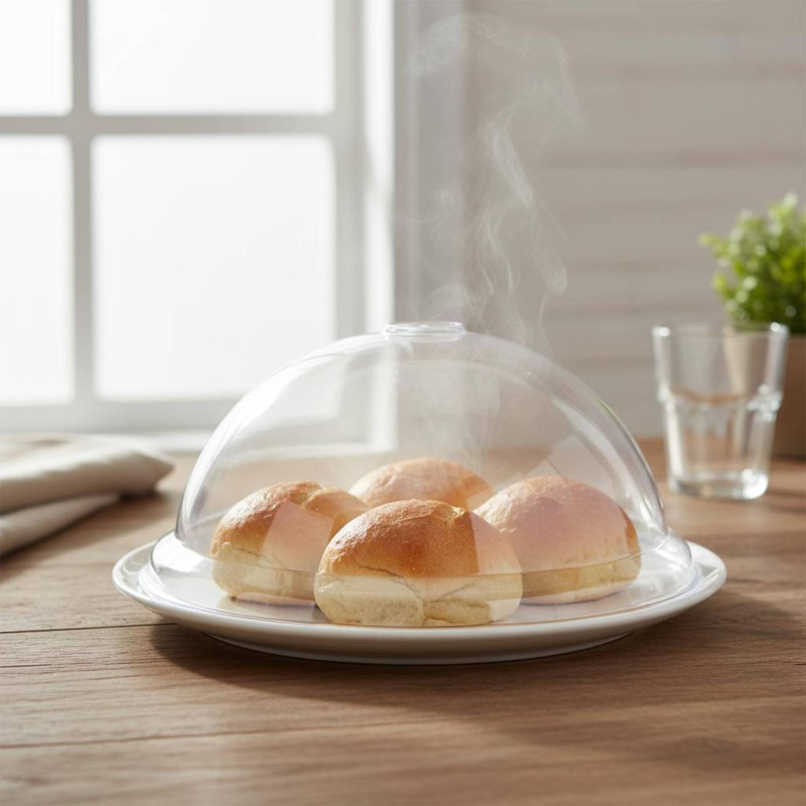 Plastic Dome Clear - Coperchio Protettivo per Alimenti, Sicuro per