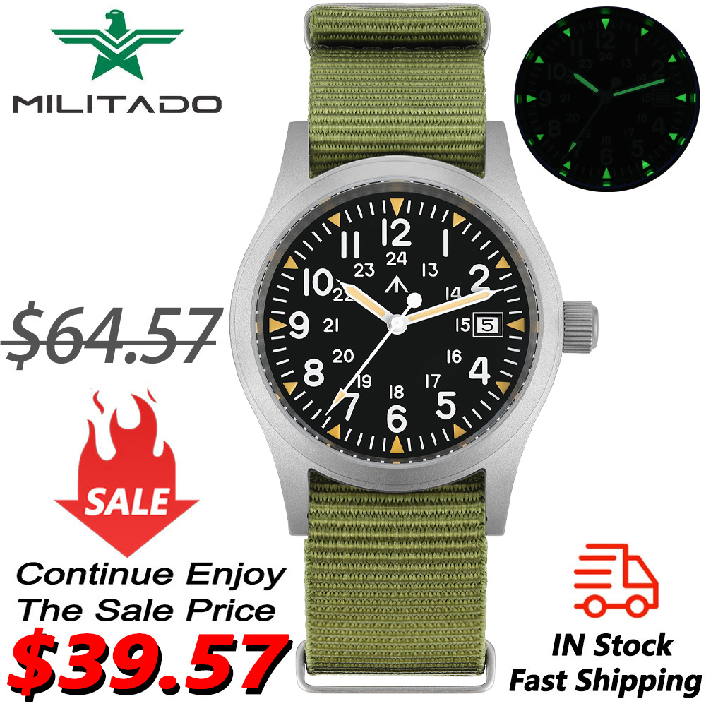 Plastic Dome Clear - Militado ML05 Orologio militare Ronda 515