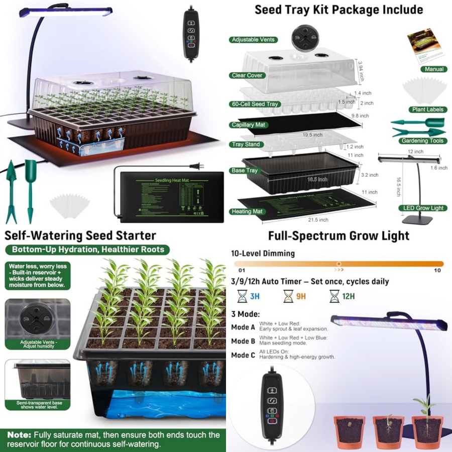 Humidity Dome Kit - Kit di Germinazione Semi a 60