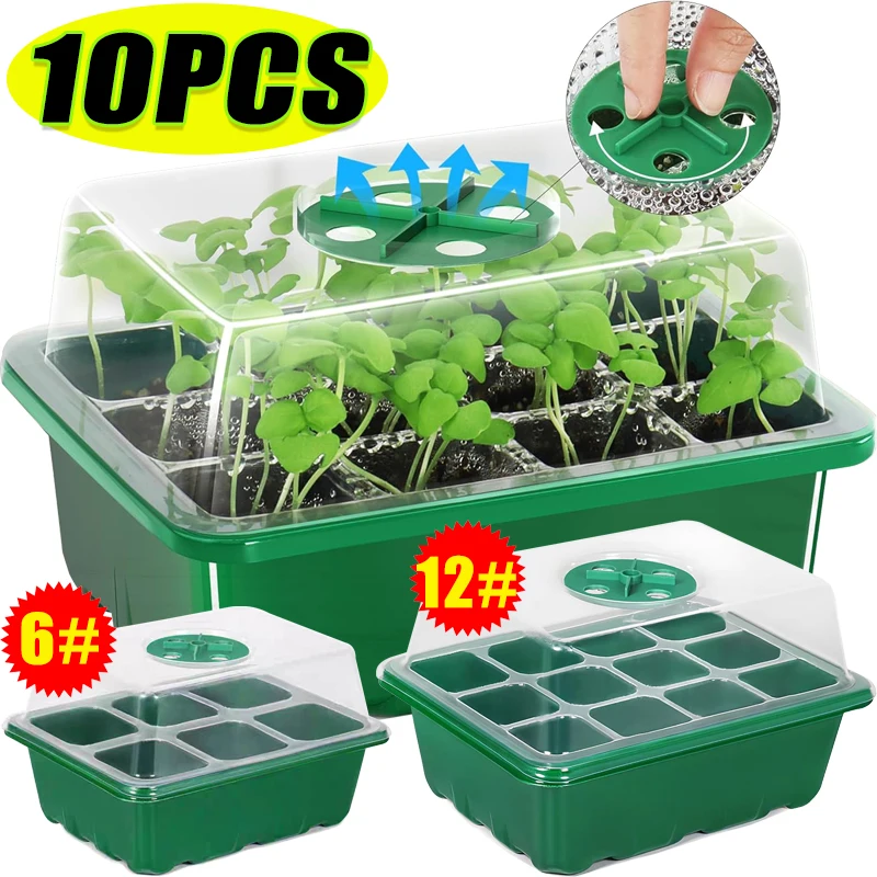 Humidity Dome Kit - Kit di Germinazione con 6/12 Scomparti,