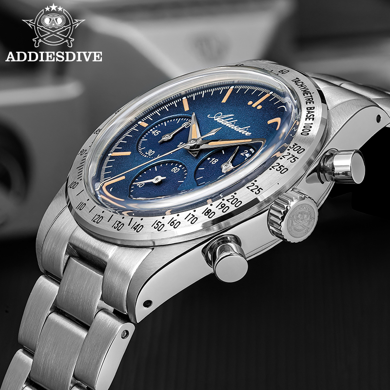 Plastic Dome Clear - ADDIESDIVE Nuovi orologi da uomo Cronografo