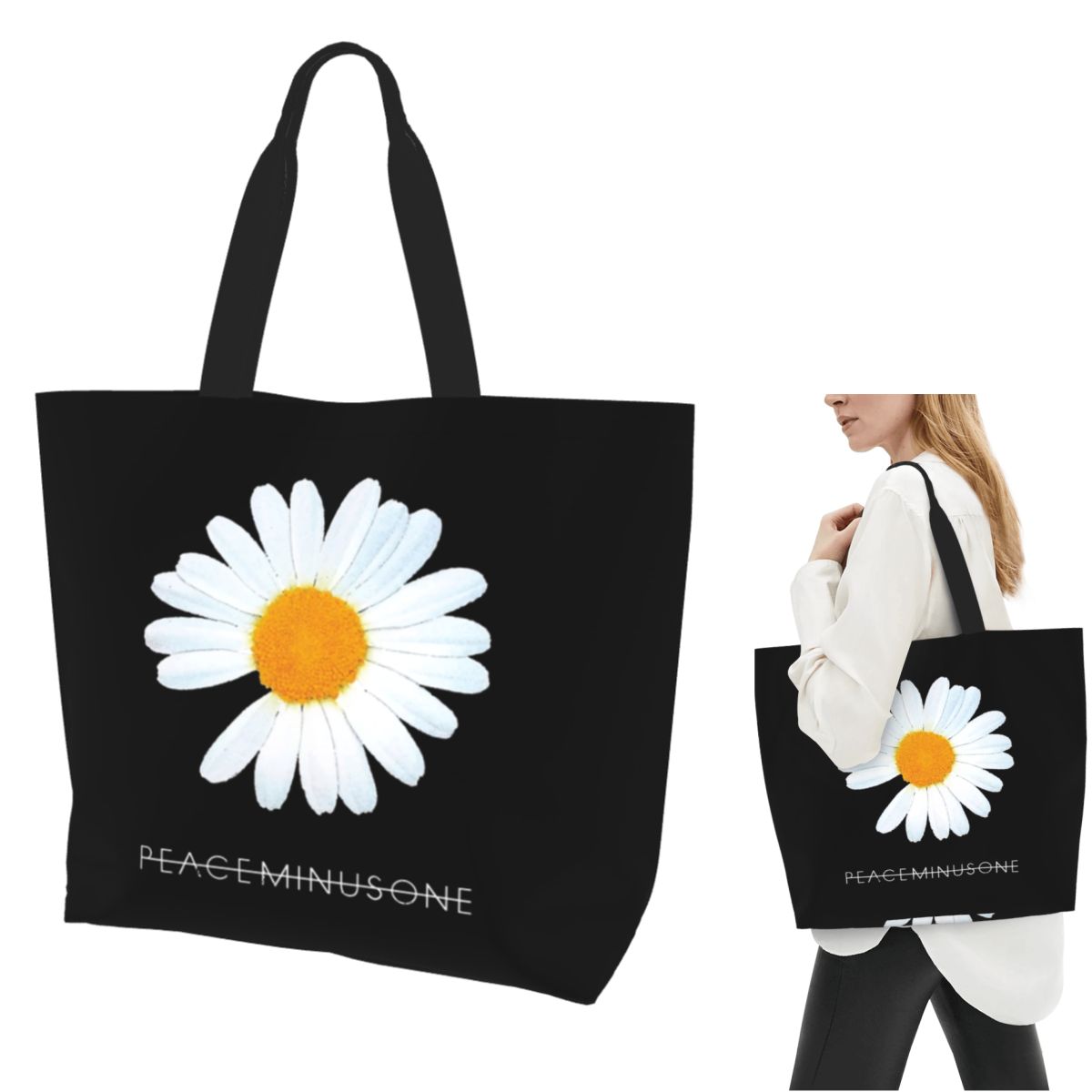 Peat Pellet Tray - Borsa Tote in Tela G-Dragon Peaceminusone