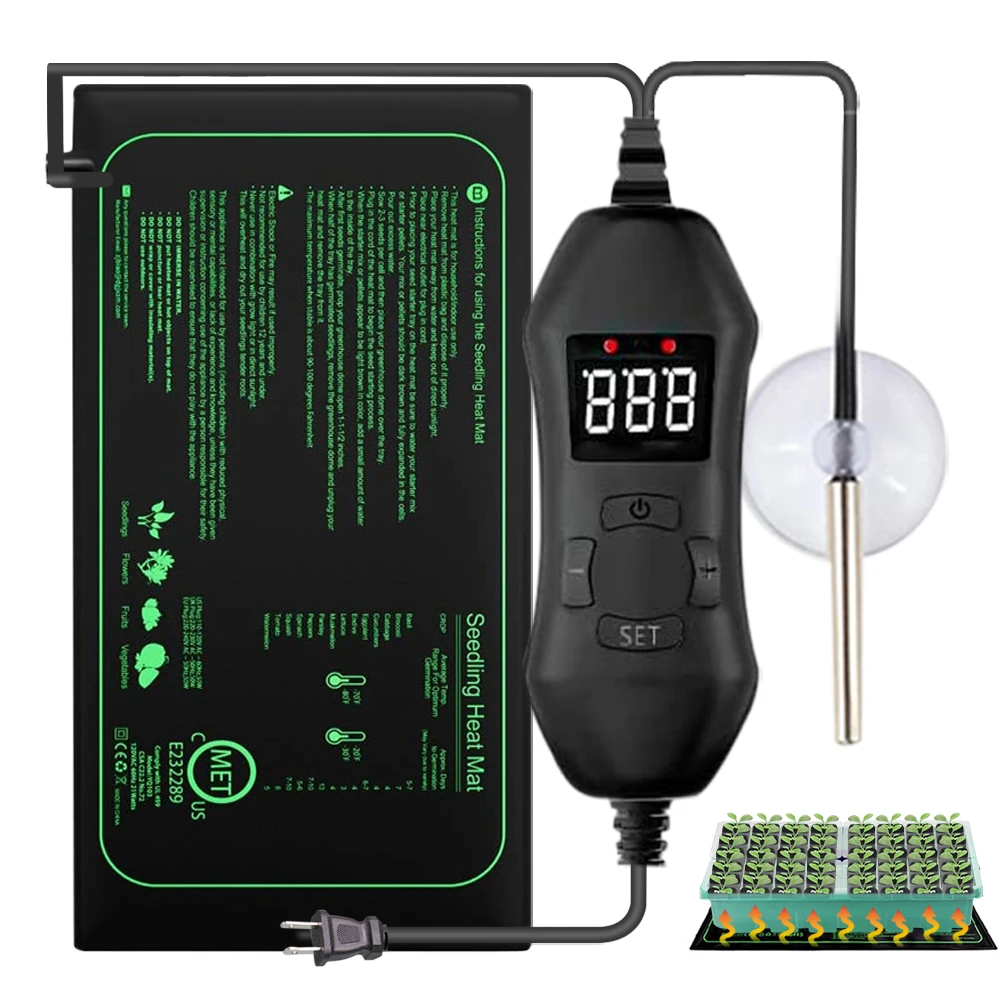 Heat Mat Seedling - 50W EU-US/UK/AU Termostato Regolabile Piantina Tappetino