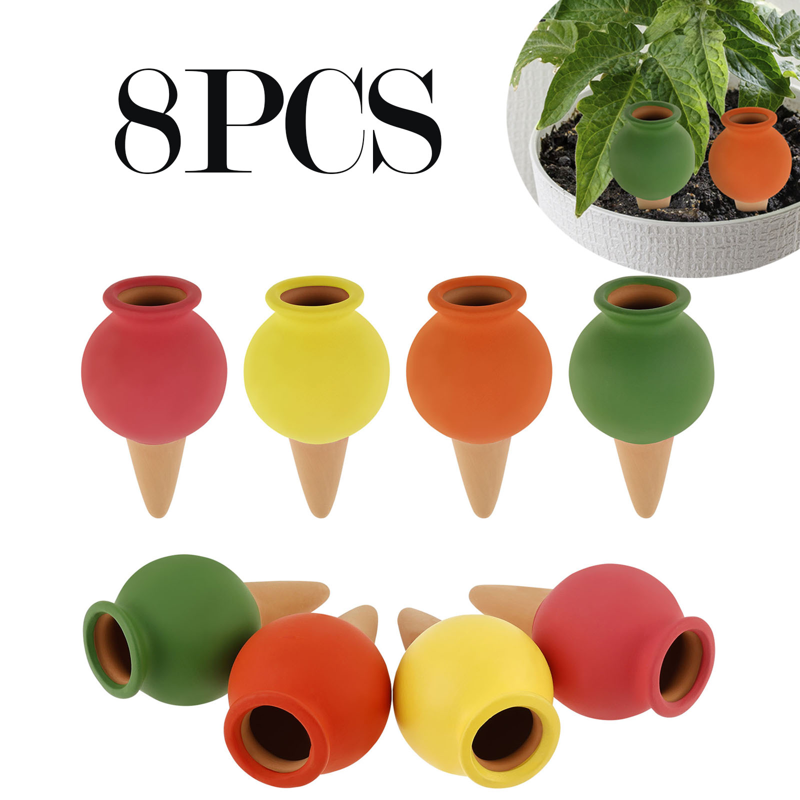 8 pezzi di terracotta punte pe - Self Watering Insert recensione e prezzo