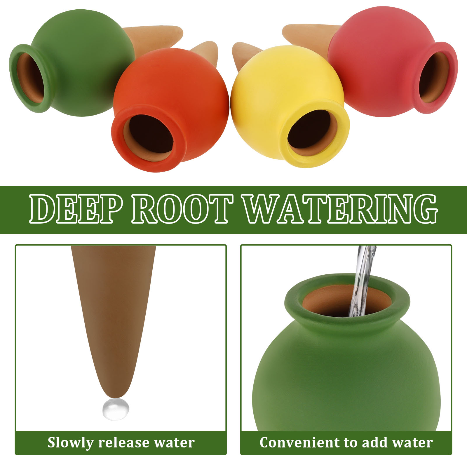 8 pezzi di terracotta punte pe - Self Watering Insert recensione e prezzo