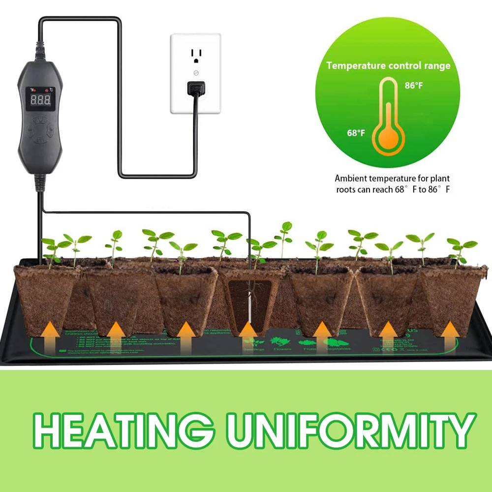 50W EU-US/UK/AU Termostato Reg - Heat Mat Seedling recensione e prezzo