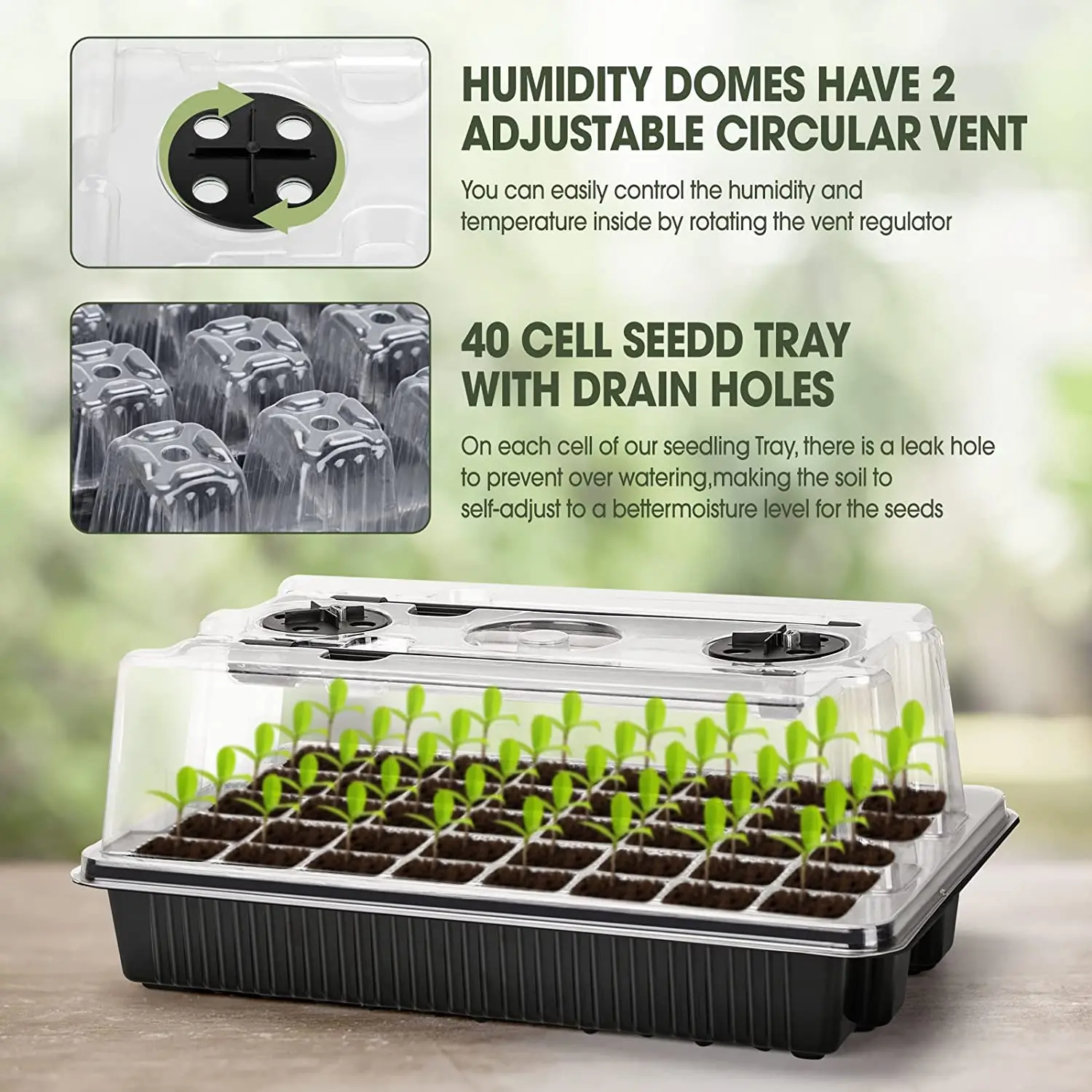 Set di 1 vassoio per la germin - Humidity Dome Kit recensione e prezzo