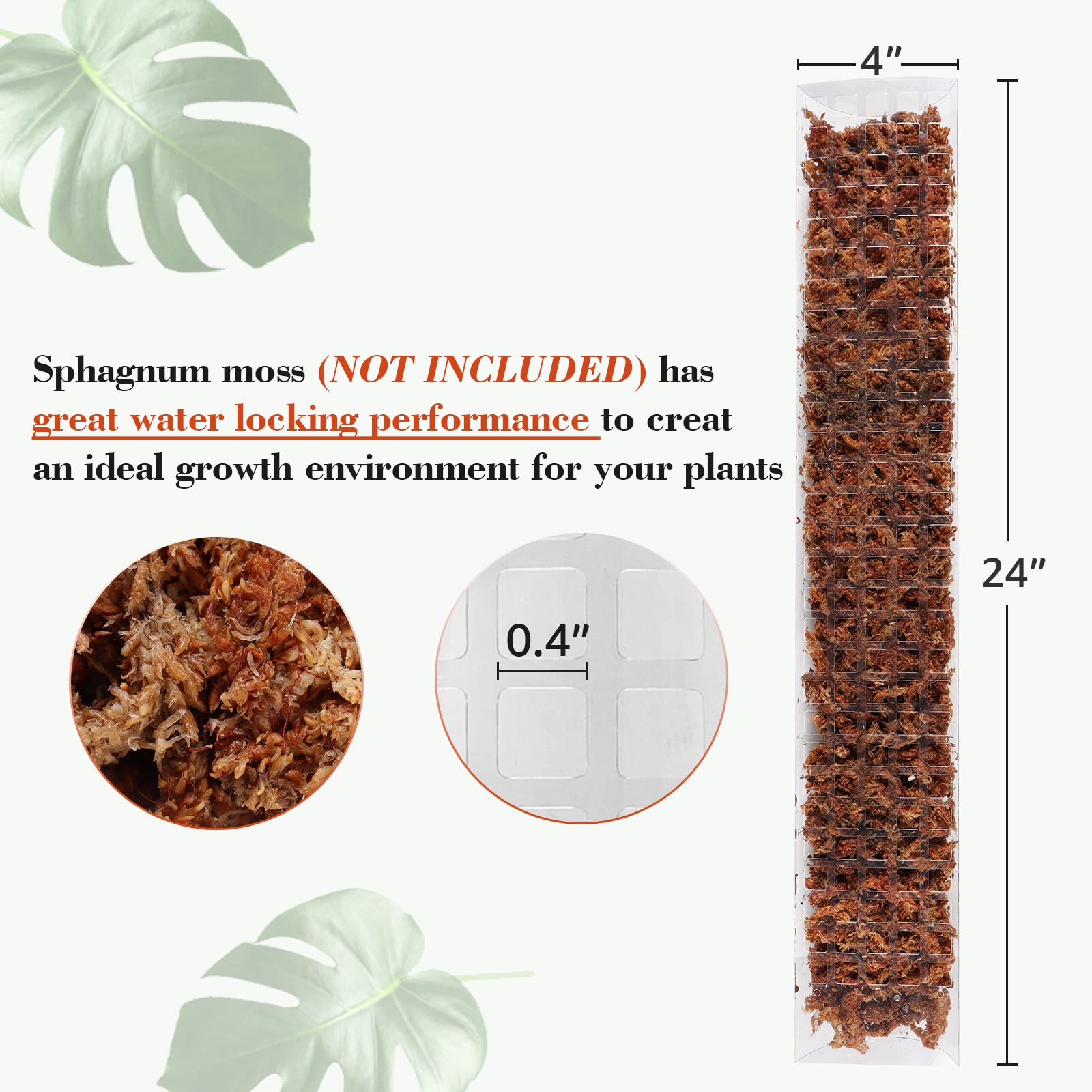 2/4/6 pezzi palo di muschio su - Sphagnum Moss Dry recensione e prezzo
